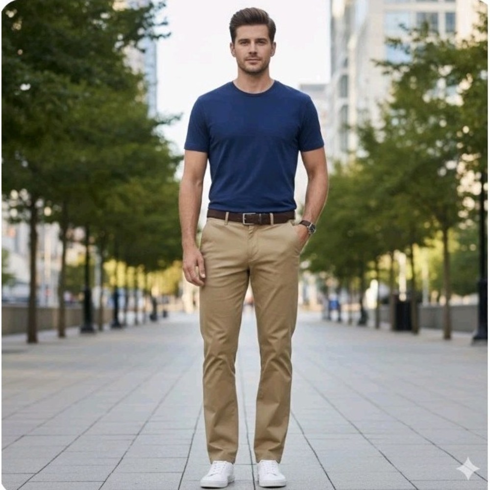 NWT‎ Old Navy Men's 40x30 Boot-Cut Built-In Flex Jeans Khaki Beige Tan Stone